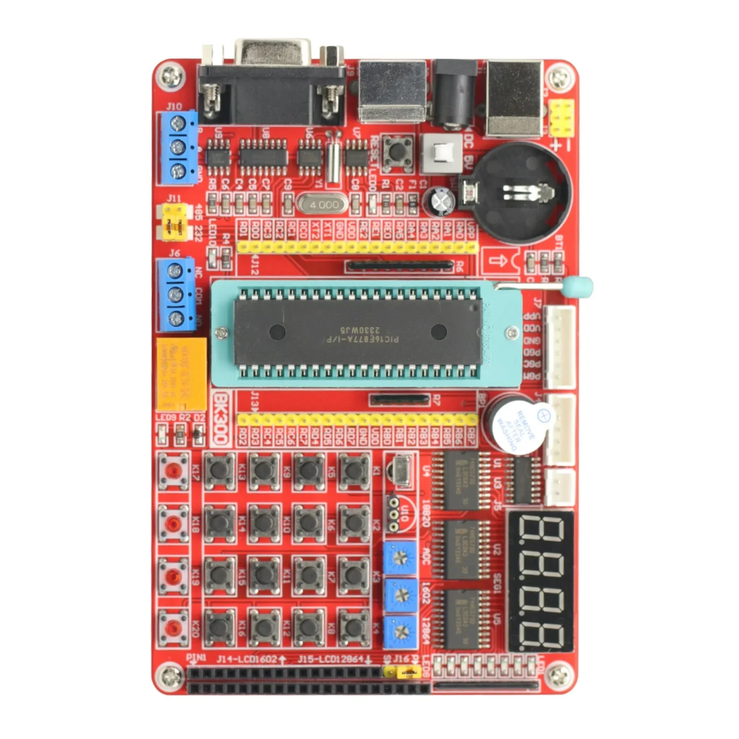 Imagem -05 - Placa Mini Sistema Pic Desenvolvimento Mcu Pic16f877a Arduino Placa Módulo 1pc