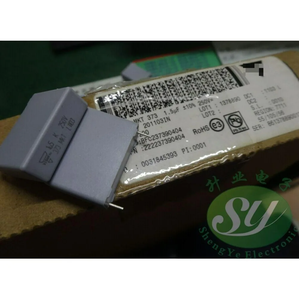

10PCS MKT373 1.5uf/250v 1u5 155 Brand-new 22mm film capacitor BFC237390404