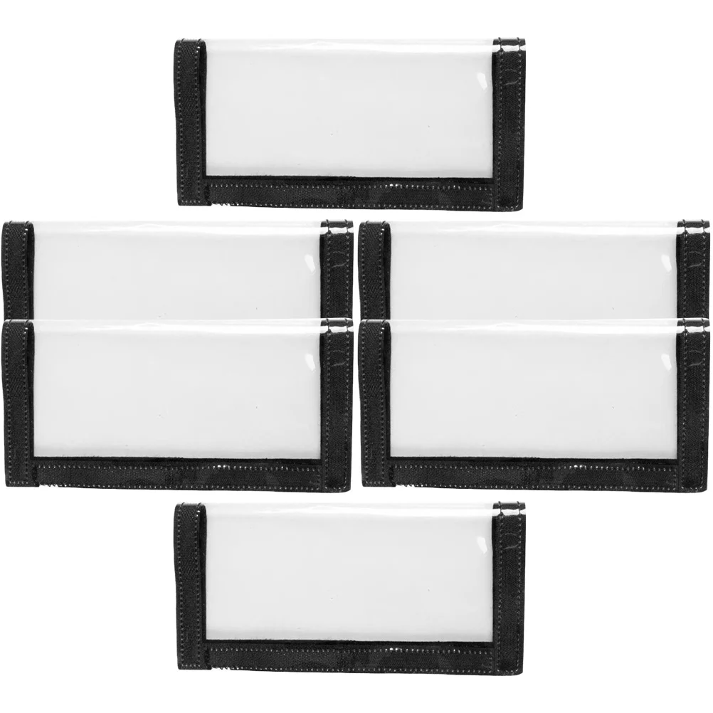 

6pcs Fishing Storage Bag 20x10cm Black PVC Transparent Lure Wrap Hook Bait Protective Cover Covers Practical Cover