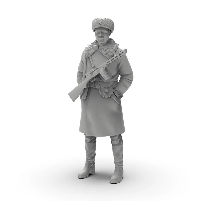 

1/72 Russian Soldier 1/64 White Mold 1/35 Small Ornament Primitive Miniature Soldier 3d Printed Model Unassembled And Unpainted