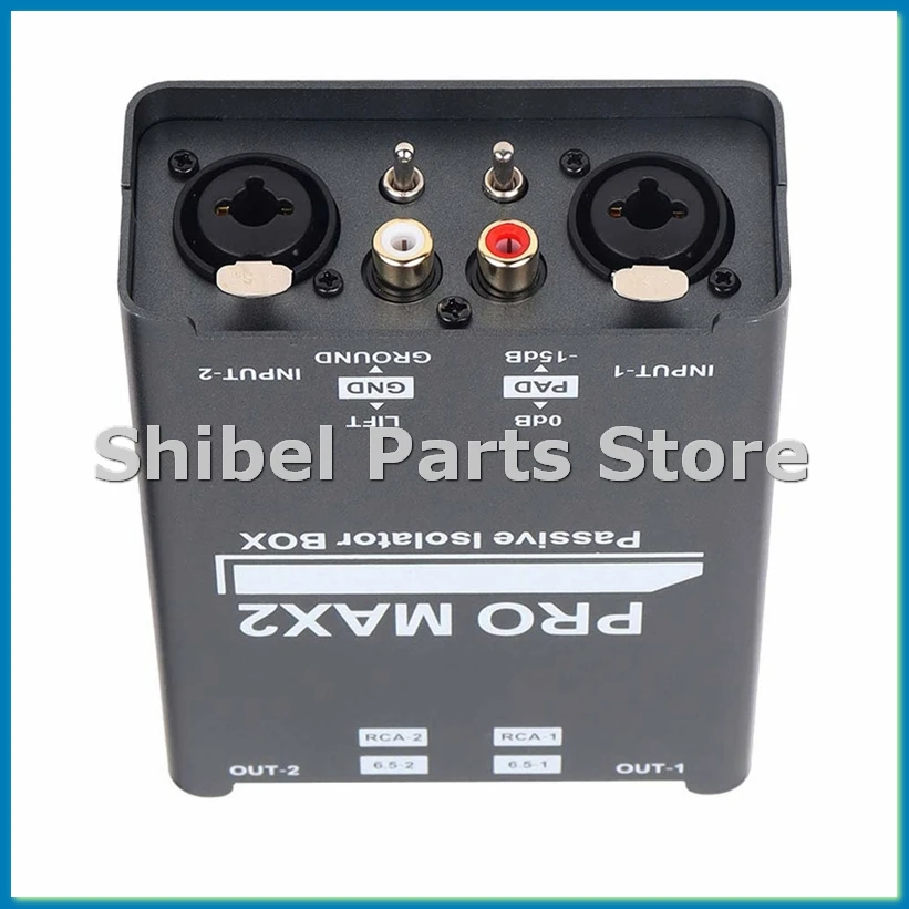 2-Way Audio Isolator Audio Current Noise Eliminator XLR 6.5 Lotus Isolator Mixer Live Broadcast-AD23