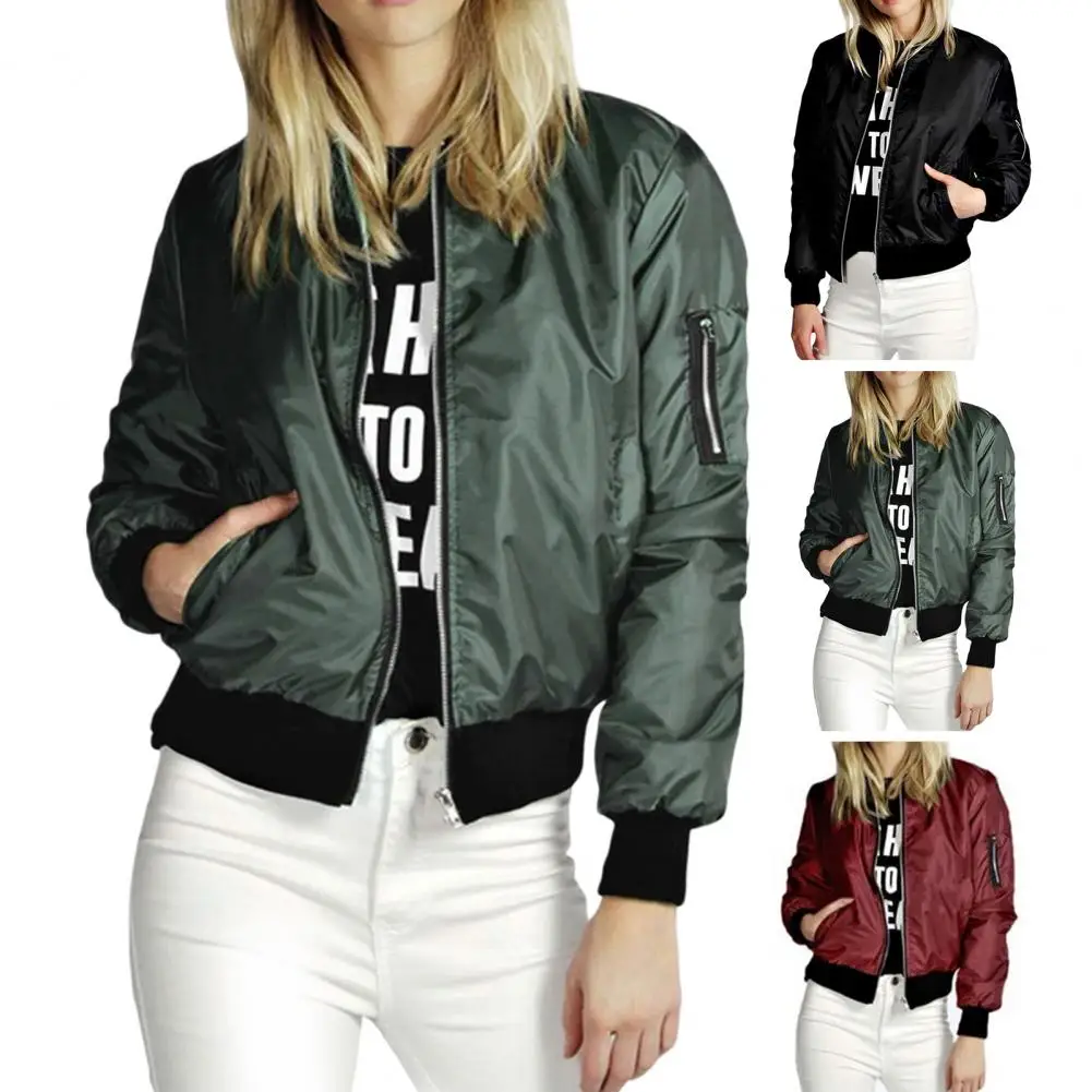 

Winter Jacket Long Sleeves Fall Jacket Streetwear Women Spring Coat