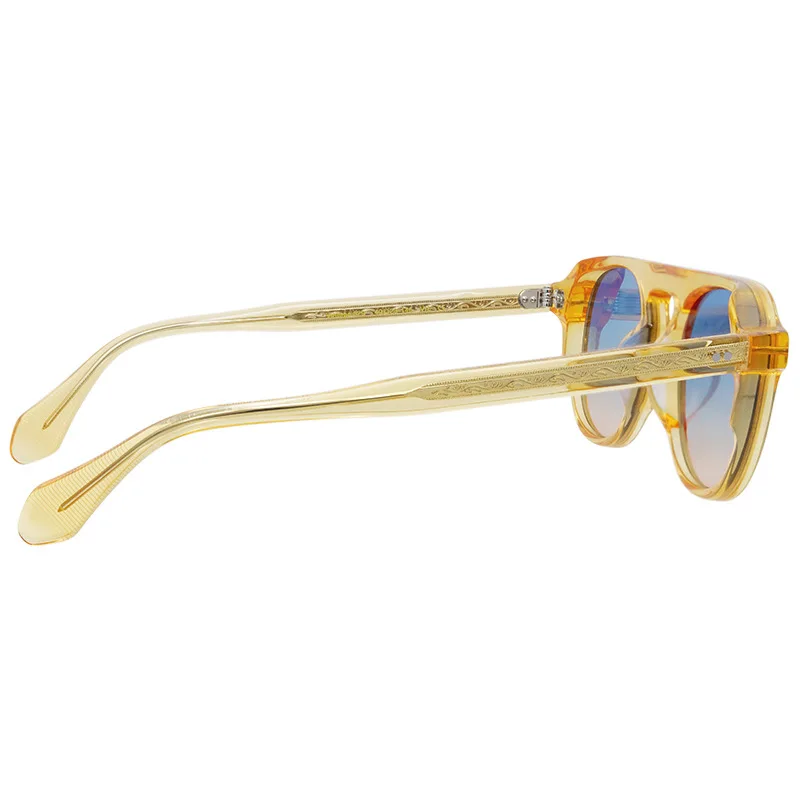 

Retro Handmade Rivet Candy Color Sunglasses, High Quality Thick Plate UV400, Custom Prescription Lenses For Women And Men