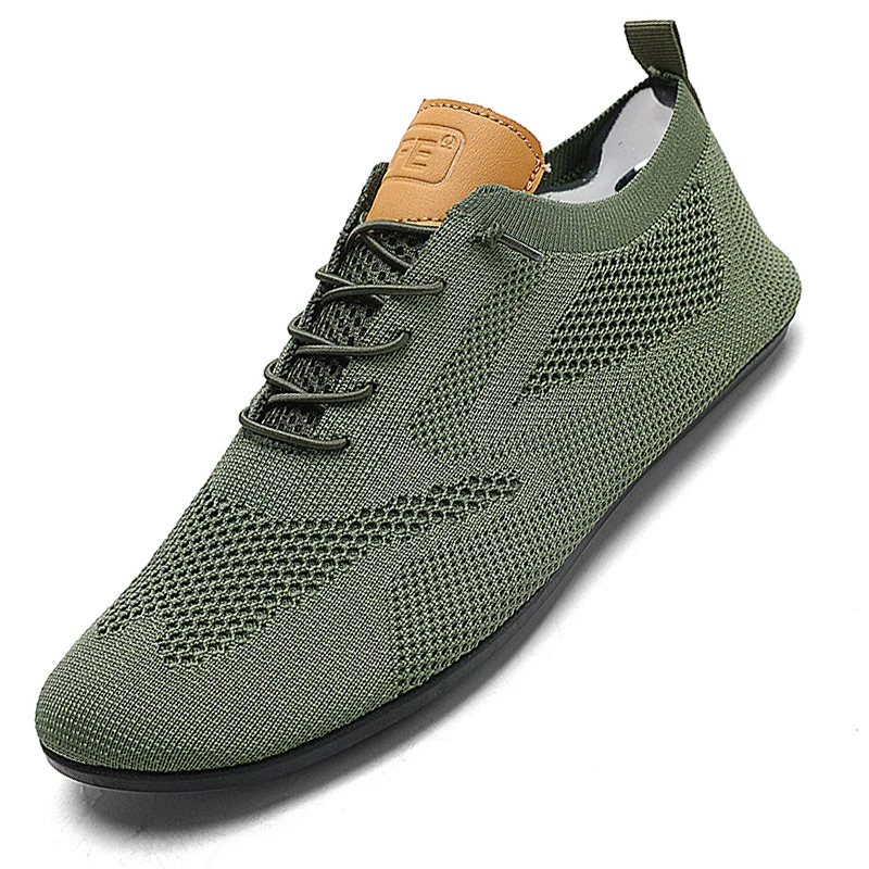 MAEDEF Men Shoes Flat Mesh Breathable Lightweight Home Slippers Men's Shoes Male Fashion Classic Casual Walking Shoes