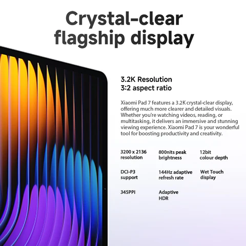 Планшет Xiaomi Pad 7, 11", 12/256ГБ, Wi-Fi, Android