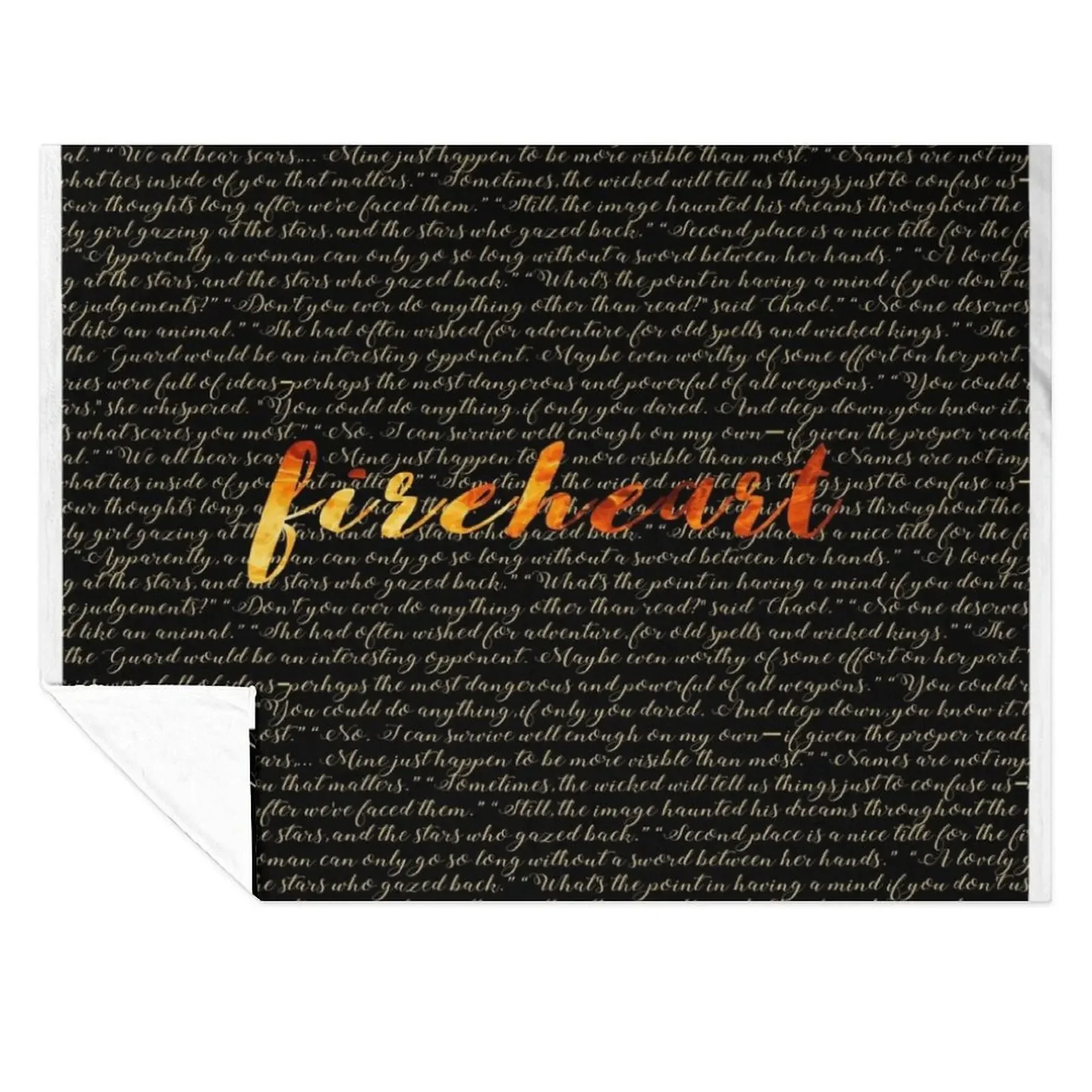 

Fireheart quoted design Throw Blanket Retros Sleeping Bag for winter sofa bed Blankets