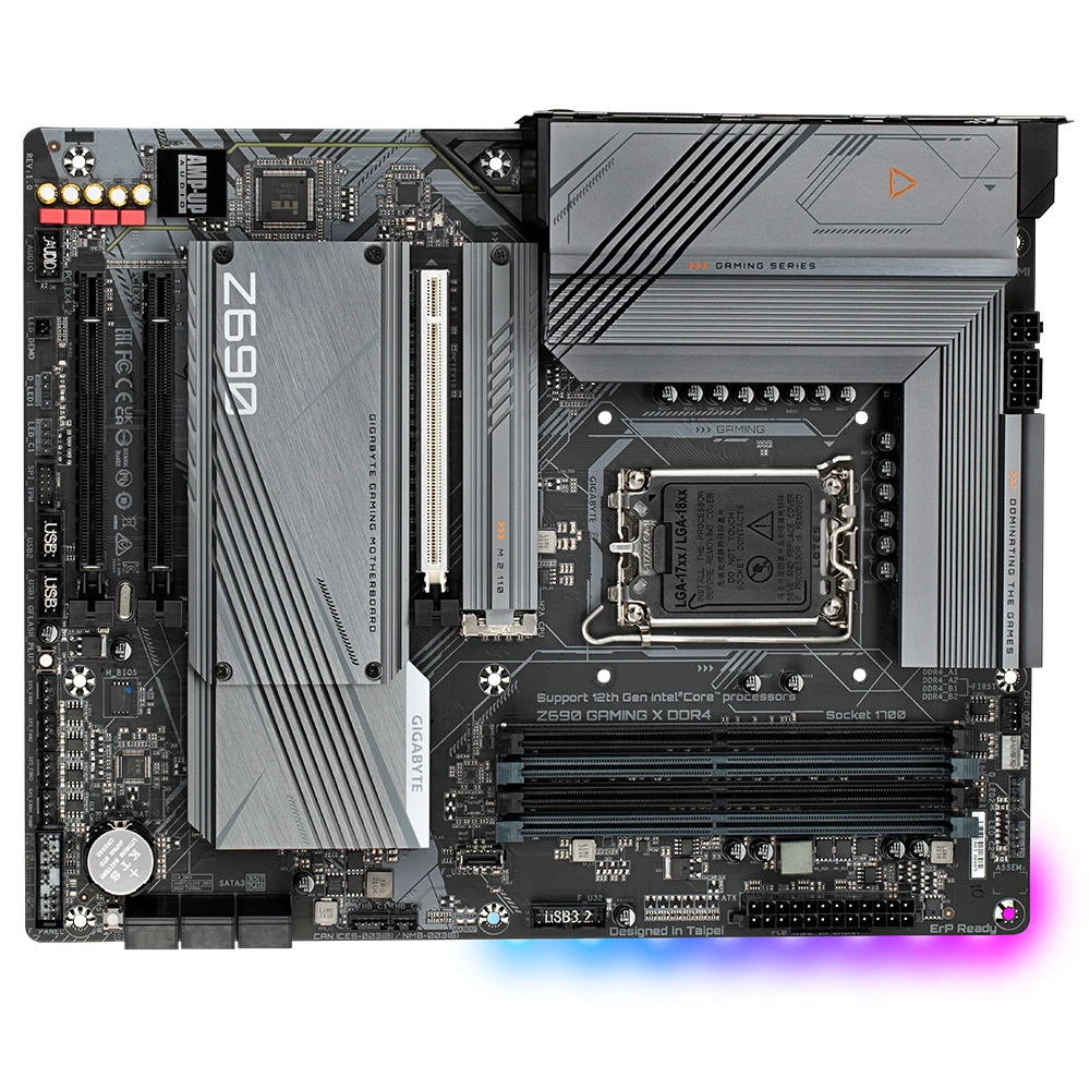 Imagem -04 - Gaming x Placa-mãe Usada Intel Soquete Lga1700 Chipconjunto Intel Z690 Suporte a Cpu I712700k x Memória Ddr4 192gb Atx Gigabyte-z690