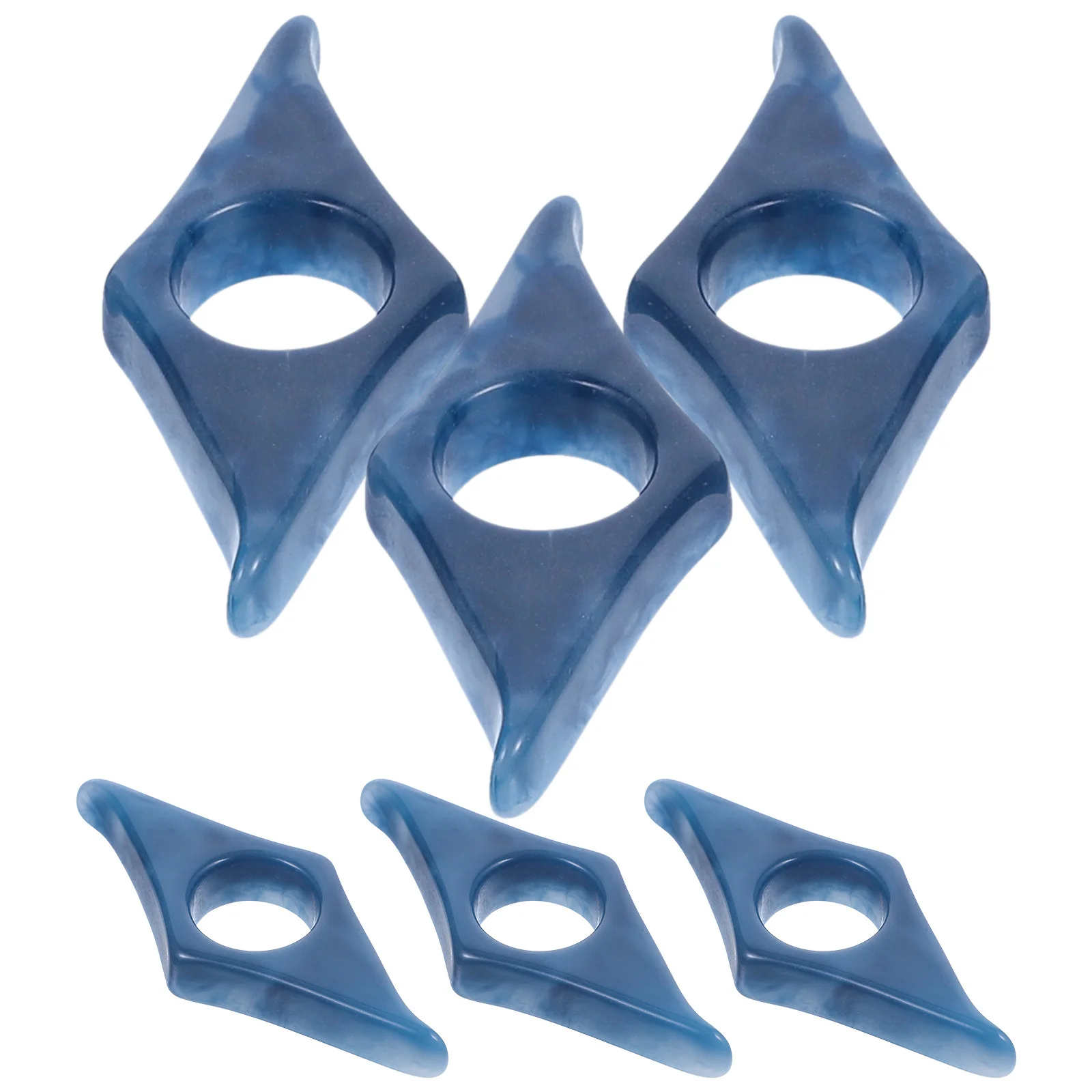 6Pcs Book Page Holder Resin Thumb Ring Design Convenient Multi-Function Reading Accessory for Students Teachers Outdoor