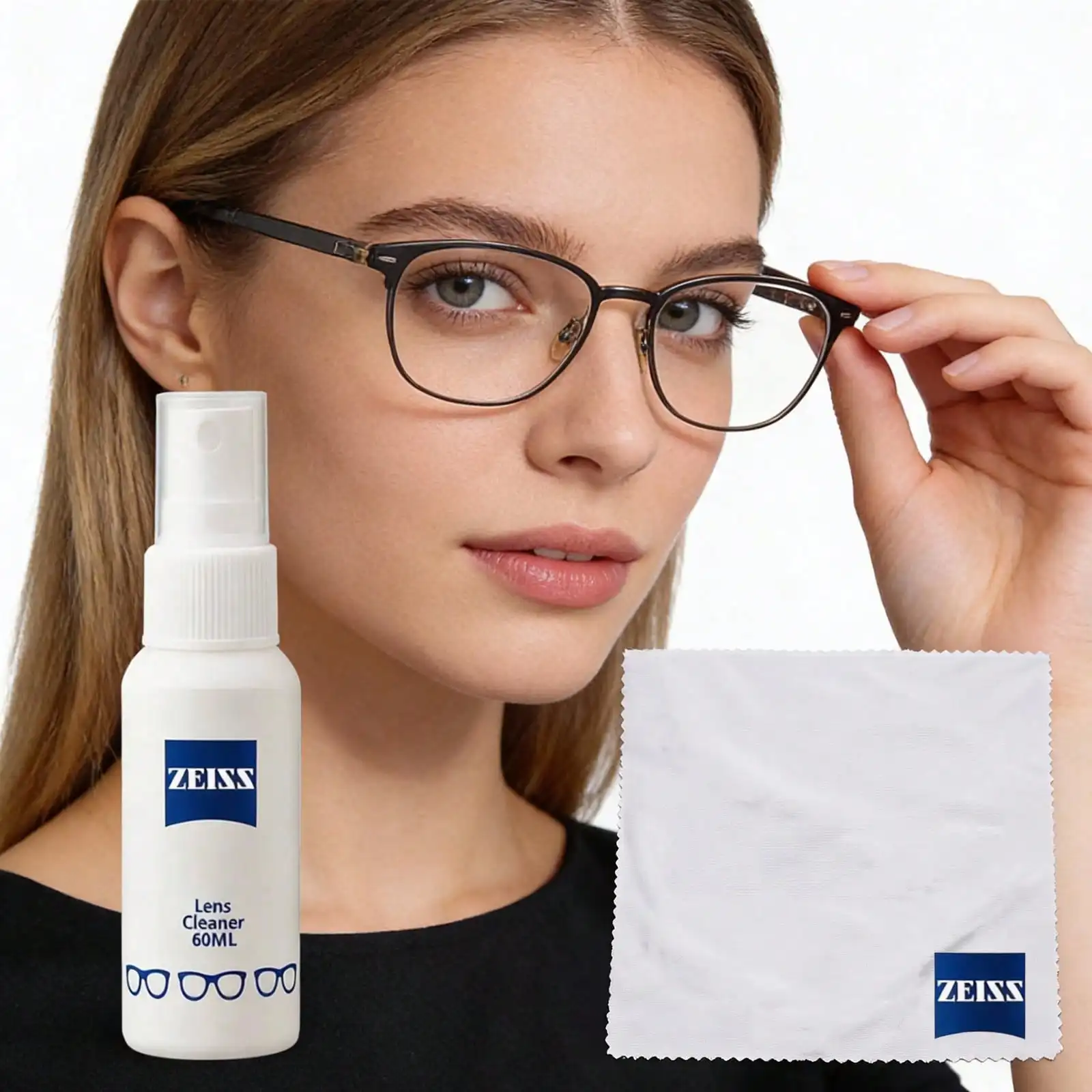 Eyeglass cleaner, eyeglass cloth, eyeglass cleaning wipes, anti-fog wipes, eyeglass cleaning spray; suitable for cleaning TV scr