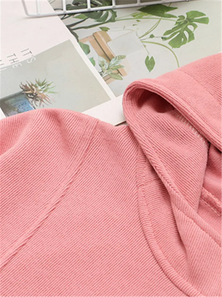 Sudadera de manga larga para mujer, ropa de talla grande, Jersey inclinado con cierre de cremallera, decora el pecho frontal, primavera y otoño