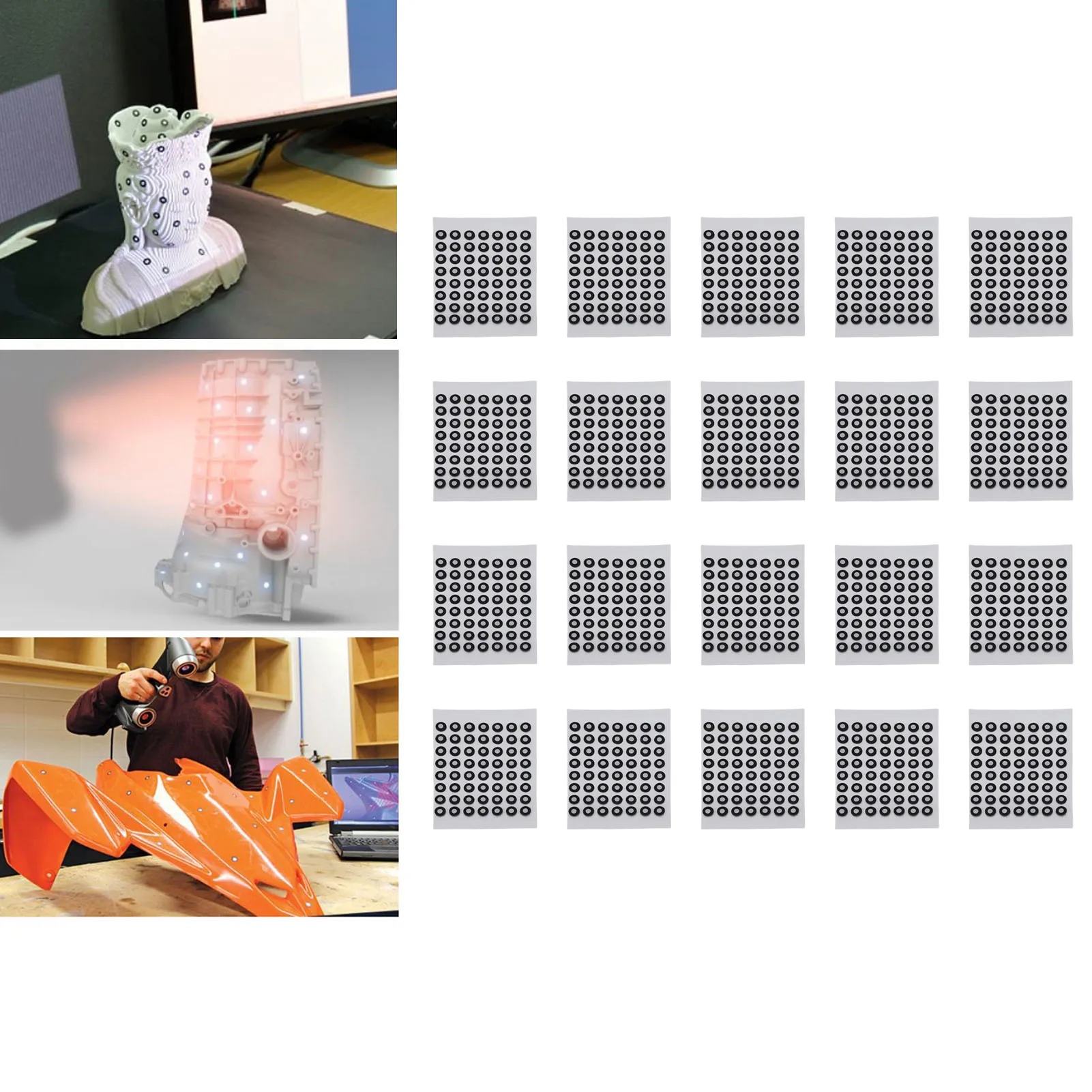 

1120 шт. 3D-сканер для позиционирования мишени с высокой светоотражающей магнитной многоразовой 3D-сканер-маркер для анализа движения