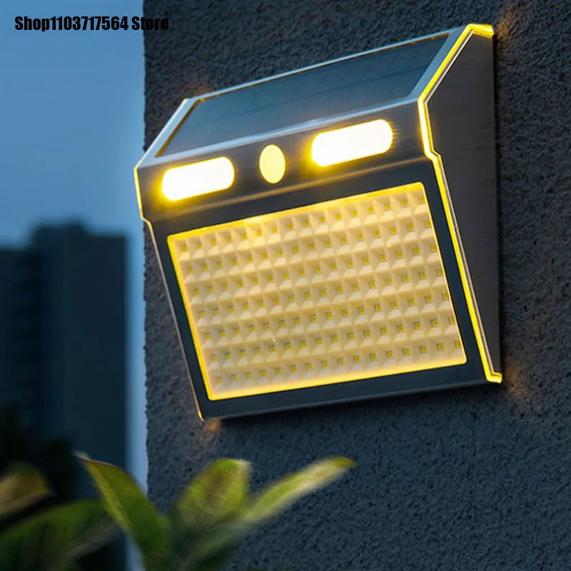 

LED outdoor solar wall light waterproof exterior wall light outdoor garden light human sensing wall-mounted home