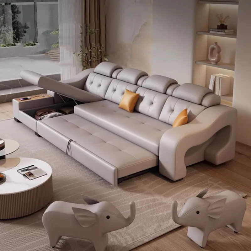 

Relaxing Multifunctional Nordic Sofa Fancy Storage Living Room Sofas Beds Modern Lounge Divani Da Soggiorno Home Furniture