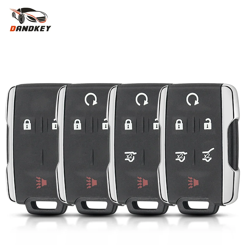 Dandkey 3/4/5/6BTN Keyless Entry Case for GMC Yukon XL Chevrolet Tahoe Suburban Sierra Silverado Remote Key FOB Shell Housing