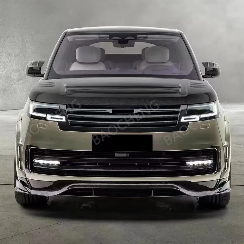 Gaya BC untuk Rang Rover Vogue 2013-2017 Pembaruan Gaya MSY Bumper Kap Mesin Rok Samping Kit Bodi Setengah Serat Karbon
