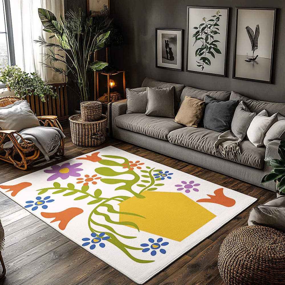 

Charming Floral Doormat Welcome Mat Non Slip Floor Mat Entryway Rug Home Decor Indoor Outdoor Decoration Cute Flower Pattern Mat