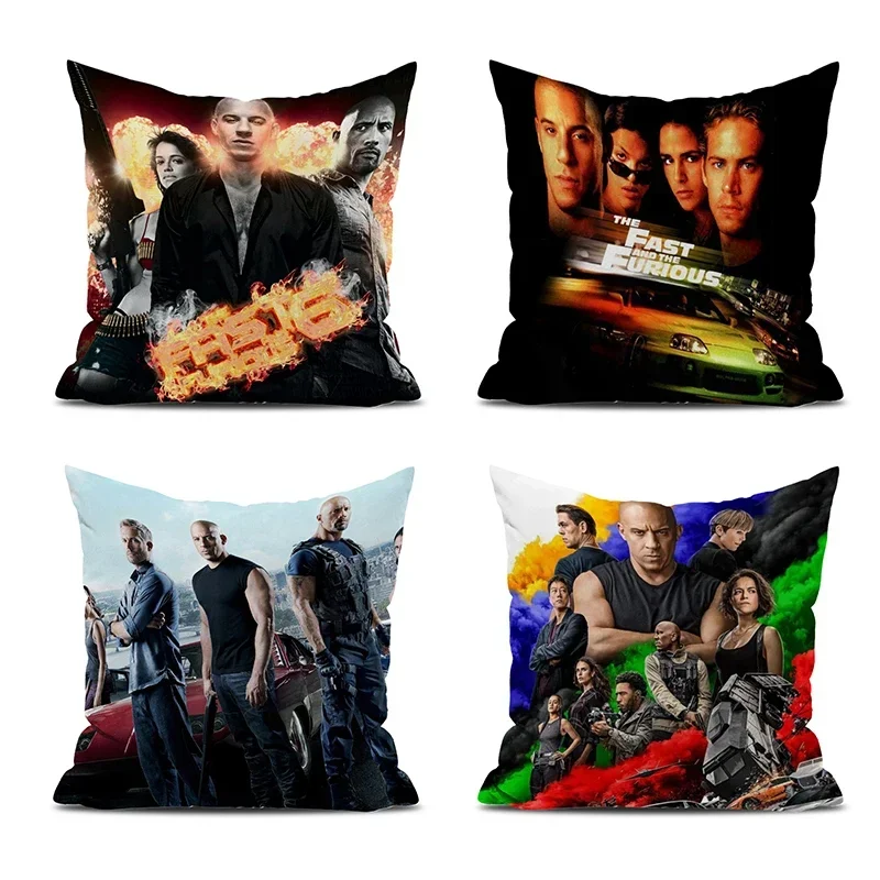 Decorative Pillowcase 40x40 T-The Fast and the Furious Body Pillows for Bedroom Sleeping Pillow Home Decor Cushion Cover 45*45