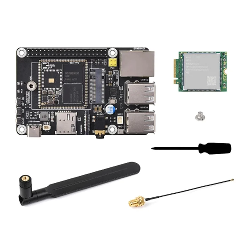 -A96Z Pico Pi B 4G Kitonboard RV1106 Linux Development Board Met 4G Module Zonder WIFI 256 MB DDE3L 0.5TOPS Computing Power
