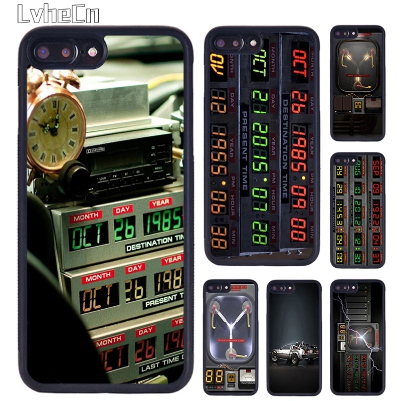 Back To The Future Time Machine Phone Case For iPhone 14 15 16 13 12 Mini Max Cover For Apple 11 Pro Max 6S 8 7 Plus SE2020