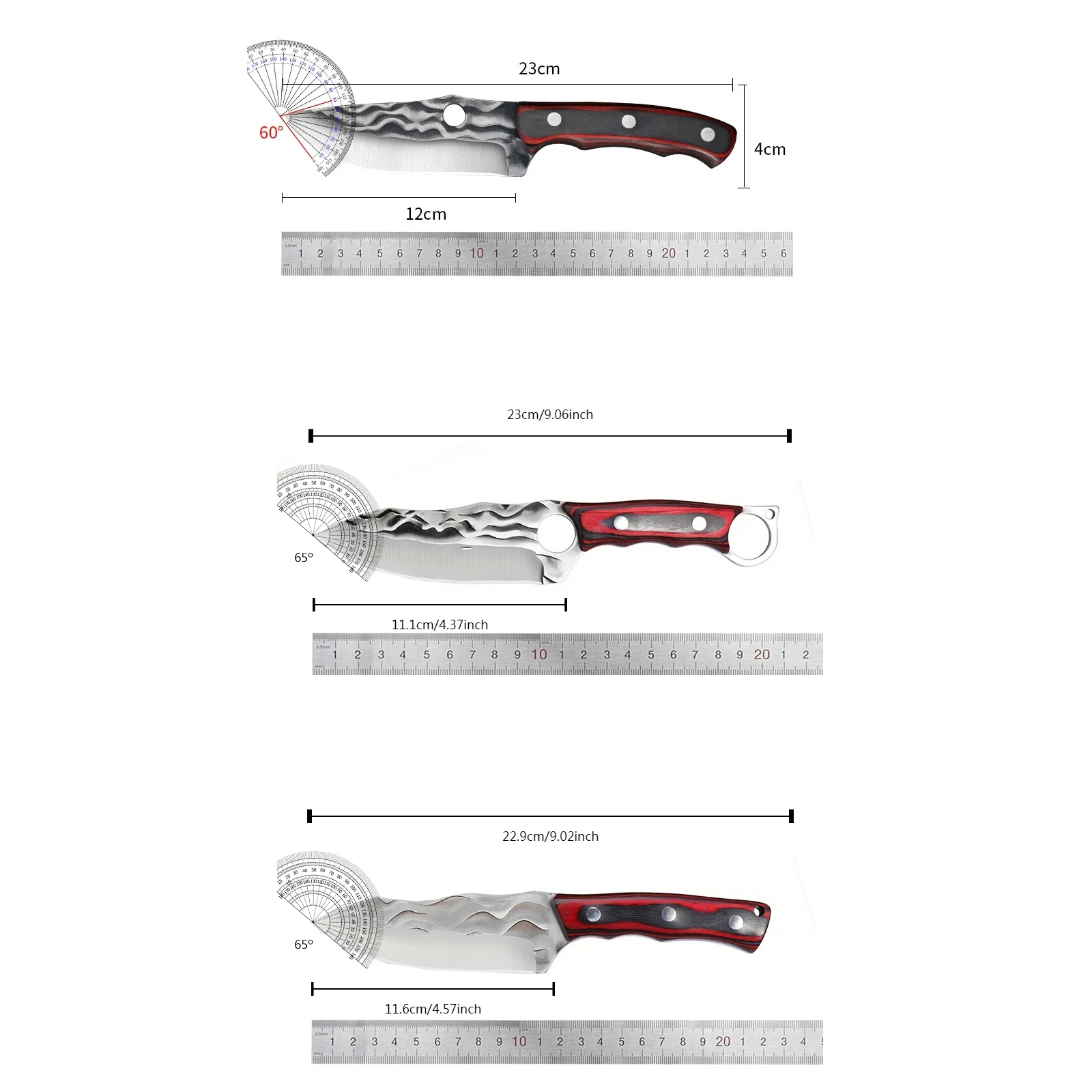 CMGF Forged Boning Knife Stainless Steel Sharp Cutting Meat Utility Knife Easy to Carry Multi-Functional Roast Cutting Knife