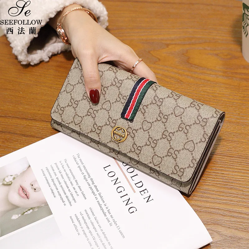 

Credit Card Organizer ID Card Holder Genuine Leather Purse for Women Wallet for Lazy New Fashion Design