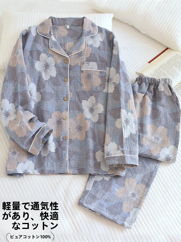 ensemble-de-vetements-d'interieur-pour-femmes-en-pur-coton-motif-floral-tisse-collection-printemps-automne-motif-cerisier-100-pur-coton