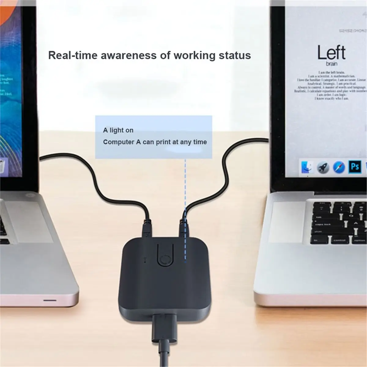 2X1 KVM Switch Box Dual USB Switch Sharing USB 3.0 for Monitor Mouse Keyboard 2 Computer Laptop PC Keyboard