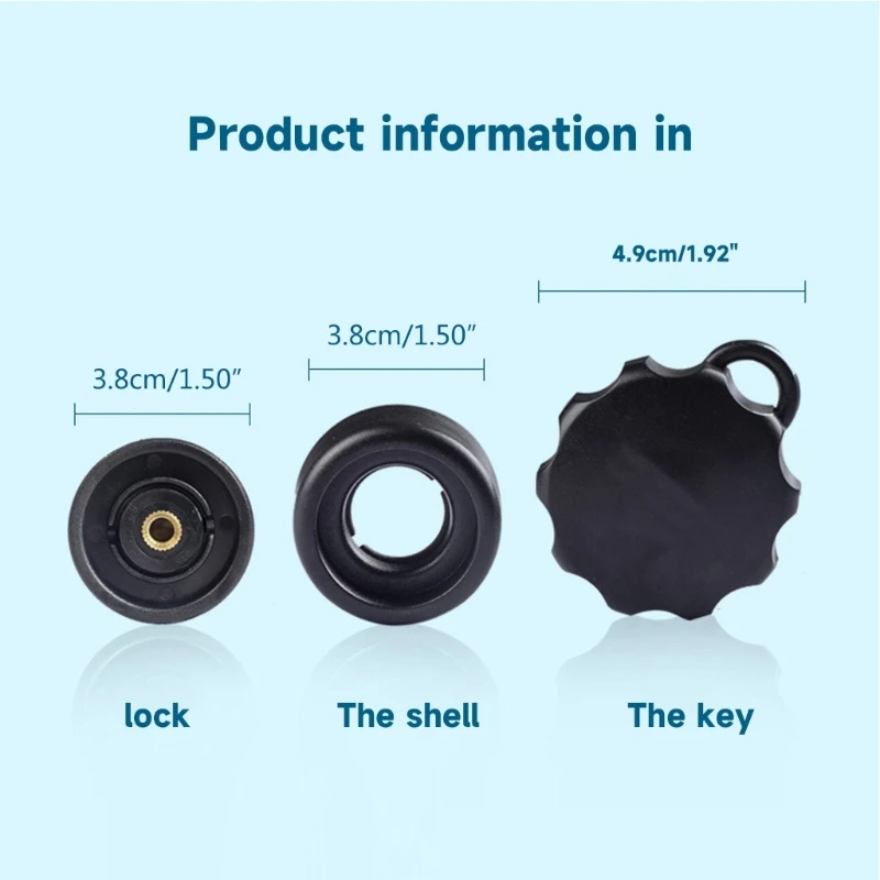 XD99 Anti-Lost Lock Knob Protector for Motorcycle Navigation Bracket & Mobile Phone Holder Easy Installation on M6 Screw