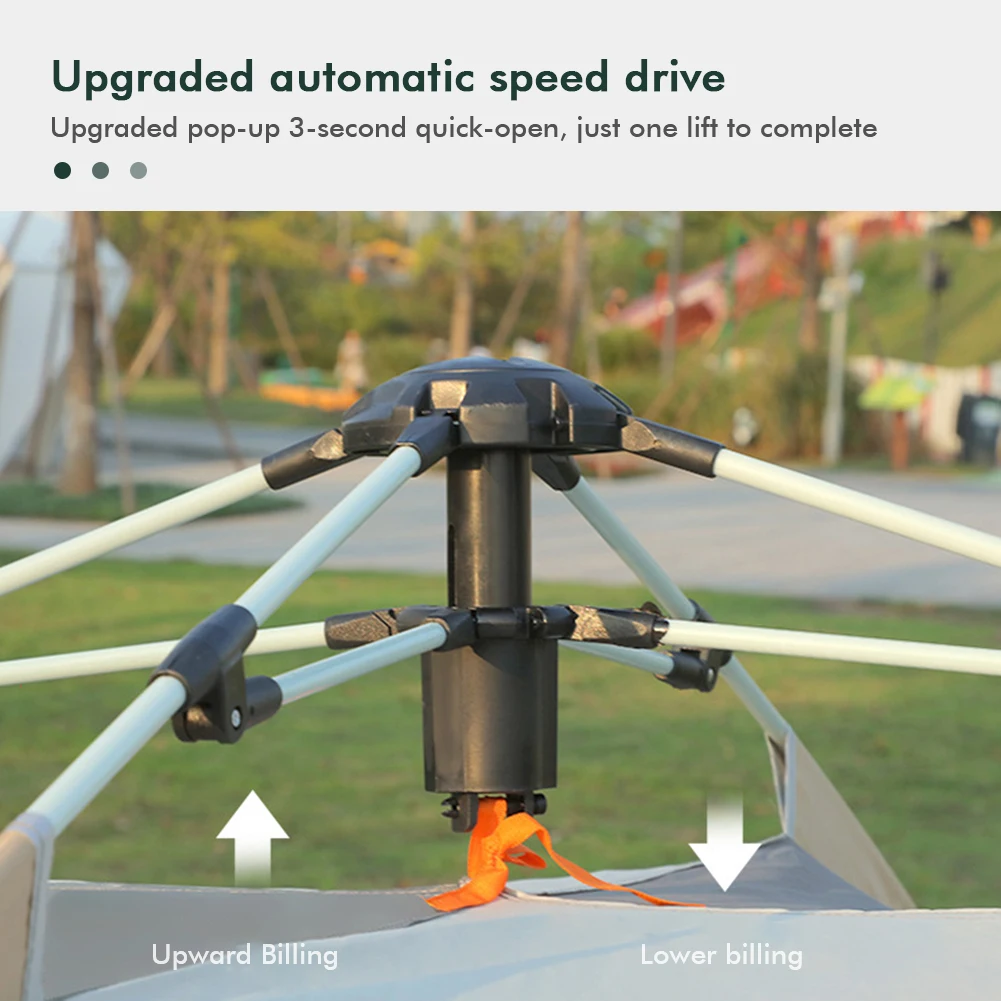 

Легко устанавливаемые палатки для кемпинга, водонепроницаемые, с двумя входами, автоматическое быстрое раскрытие, палатка для семейного отдыха и походов.