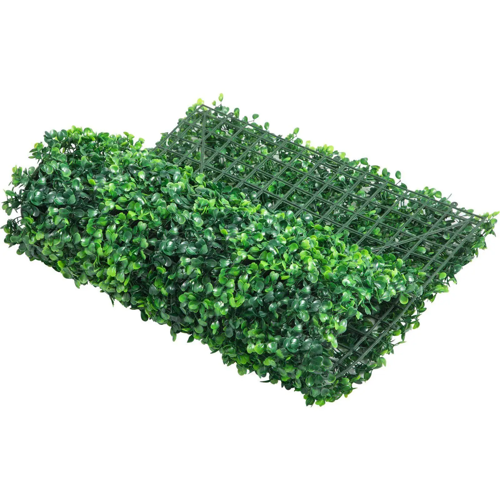

4cm Premium Artificial Boxwood Panels 24 pcs 16x24 inch Solid PE Faux Hedge Wall for Garden Balcony Privacy Screening