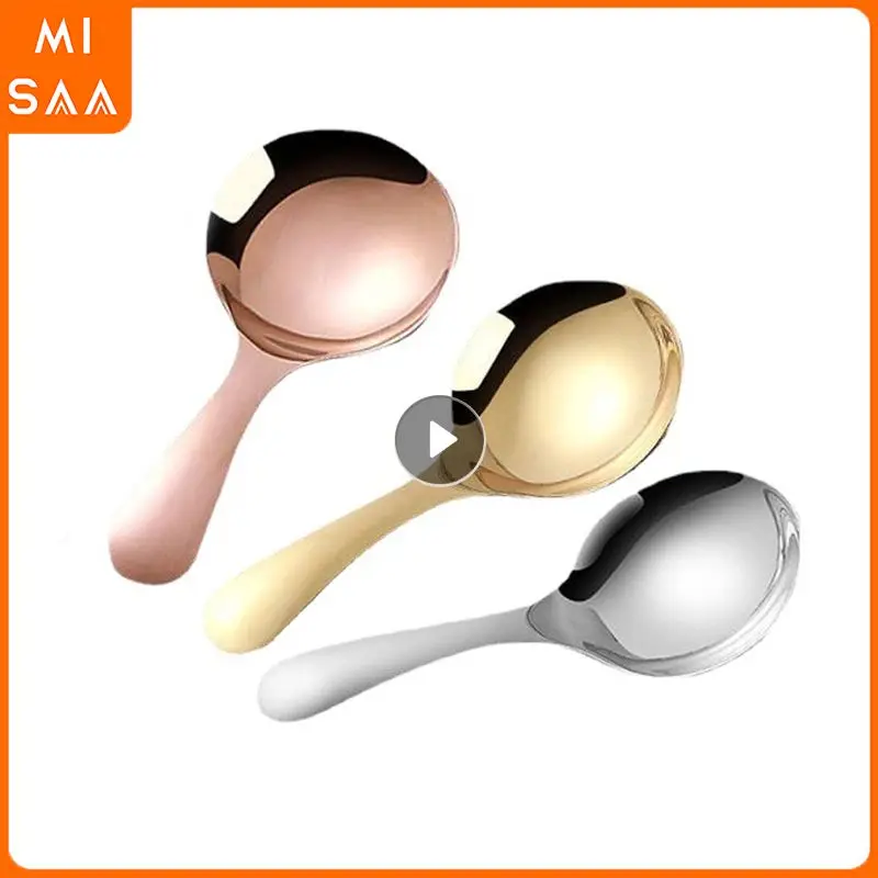 Mini Teaspoon Odorless Strong And Sturdy 30g Cookware/drinkware/tableware/accessories Spoon With Short Handle Round And Smooth