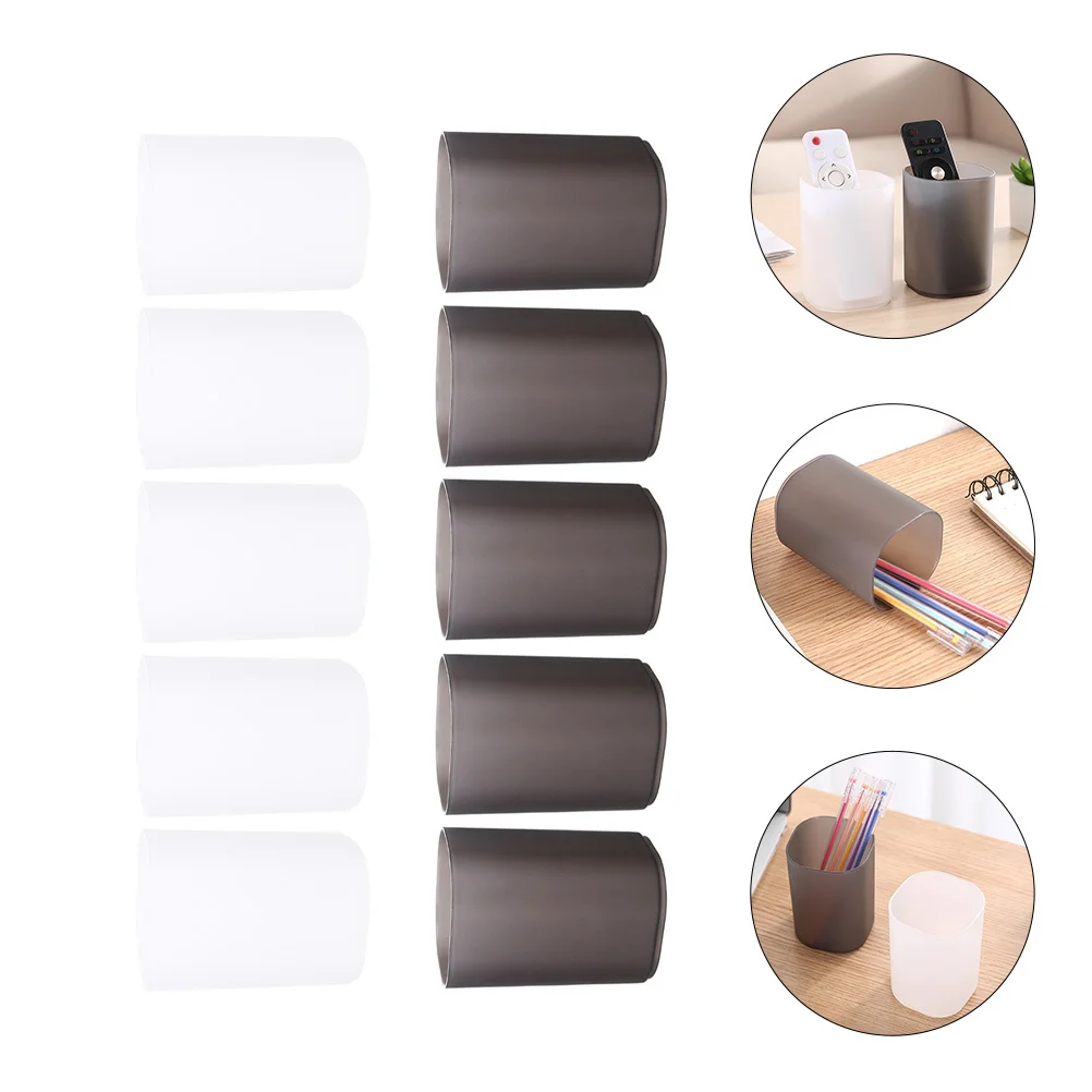 

10Pcs Household Pen Organizer Multi-Function Pencil Holder Storage Container Practical Convenient for Desk School