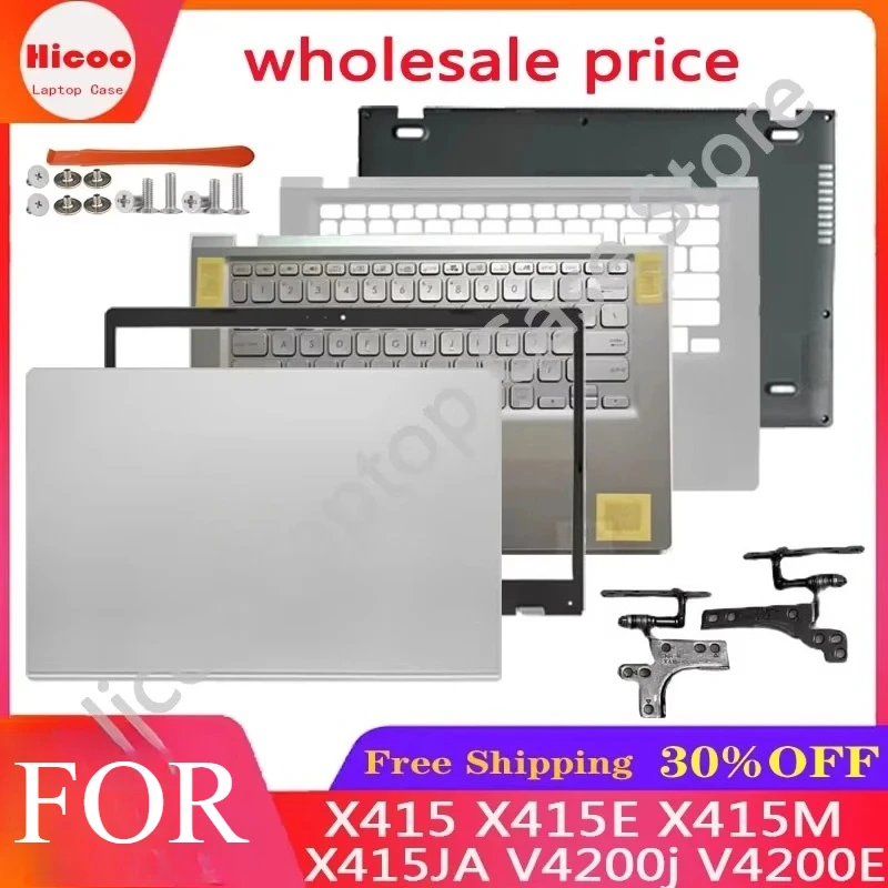 For X415 X415M F415M A416M X415J X415UA X415DA Laptop LCD Back Cover Front Bezel Palmrest Keyboard Bottom Case