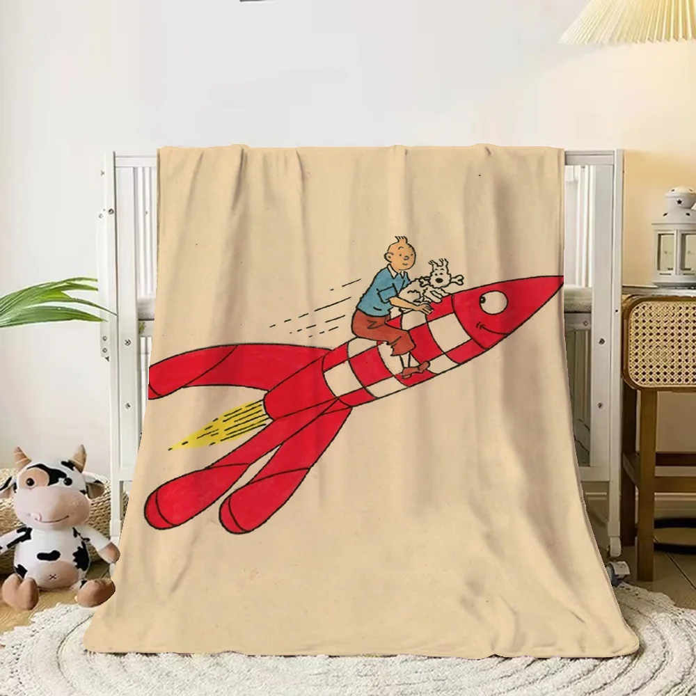 Wedding Blanket 150x200 The Adventures Of Tintin Custom Blankets for Adults Bed Blankets & Throws Blanket Oversized 200x300 Knee