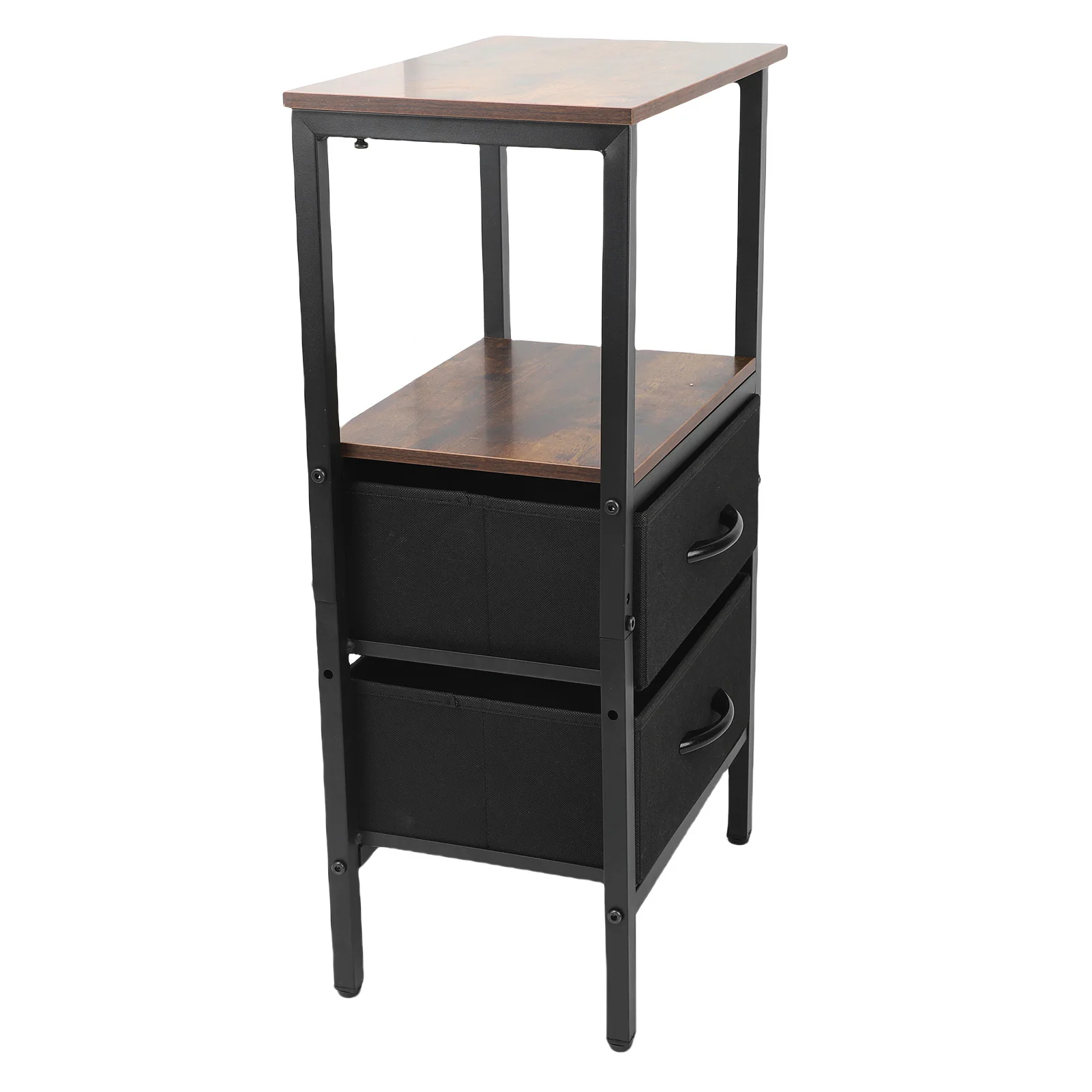 NEW Night Stand for Bedroom Night Stand for Bedroom MDF Carbon Steel Bedside Table with 2 Drawers for Living Room Dorm