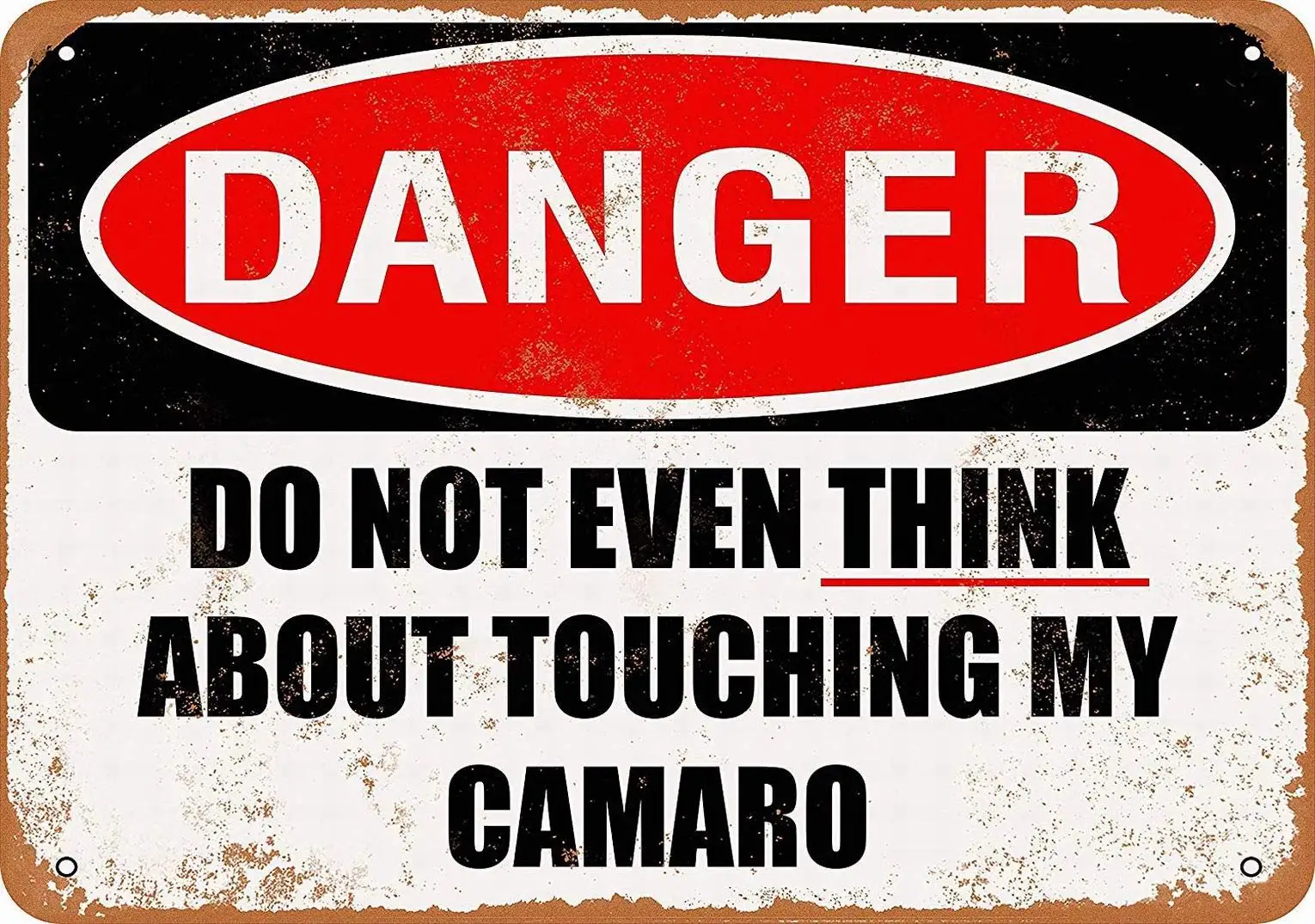 PaBoe 8 x 12 Metal Sign - Do Not Touch My Cama - Vintage Wall Decoration Retro Art