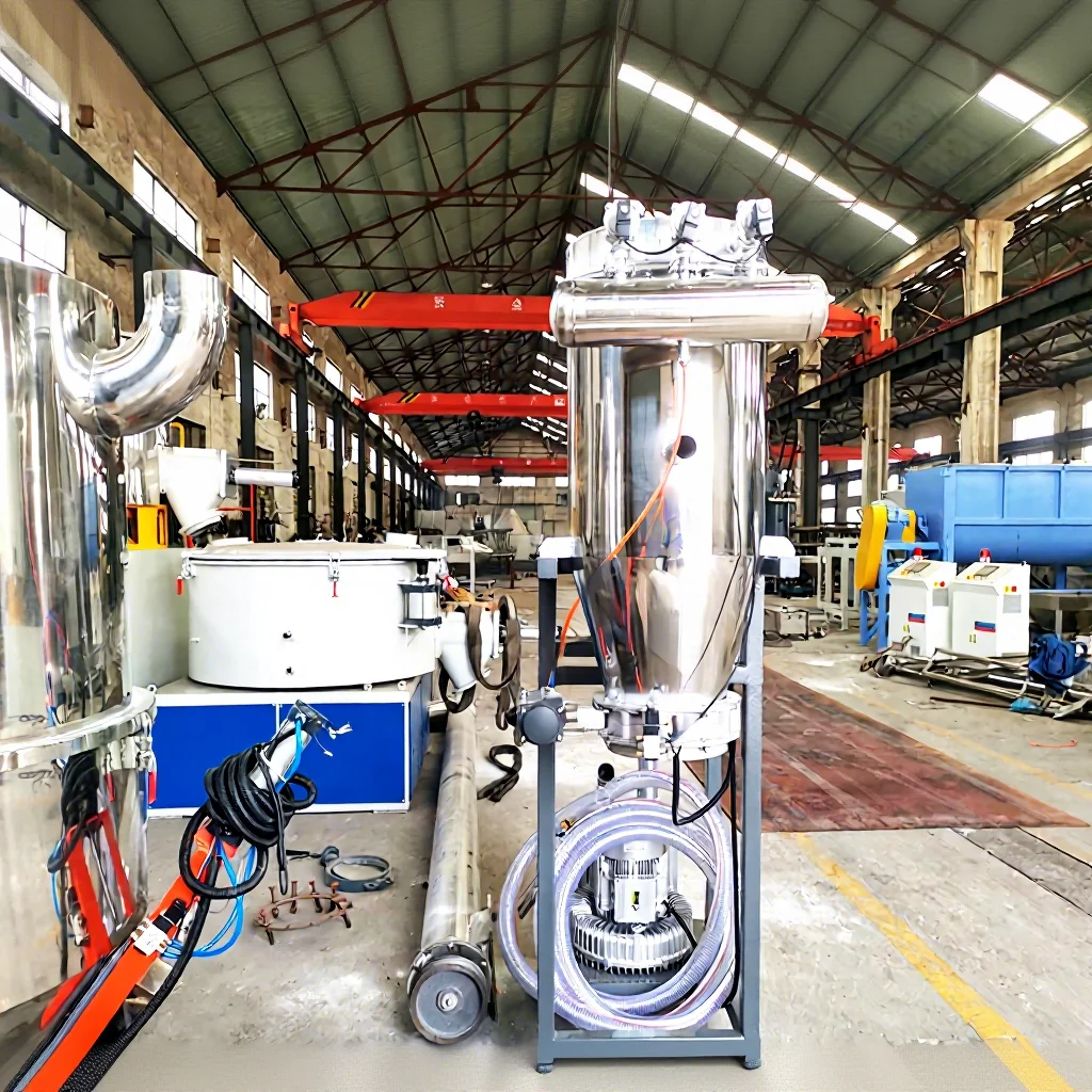 Large Suction Self-Cleaning Motor-Driven Automatic Discharge Particle Collection Stainless Steel Pump Vacuum Plastic Loader