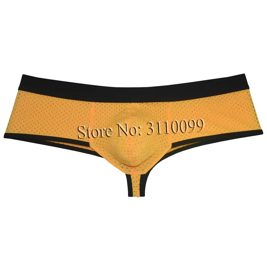 Men's Breath Holes Cheeky Pouch Boxers Briefs Brazilain Bikini Underwear - Image 5