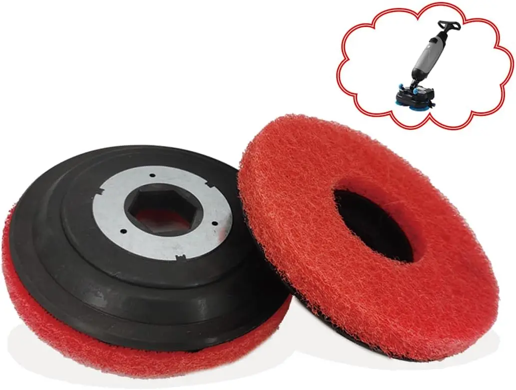 

Набор мини-скребок для пола CW430 — красные подушечки 8 футов с фиксирующими держателями для полировки мрамора и бетона