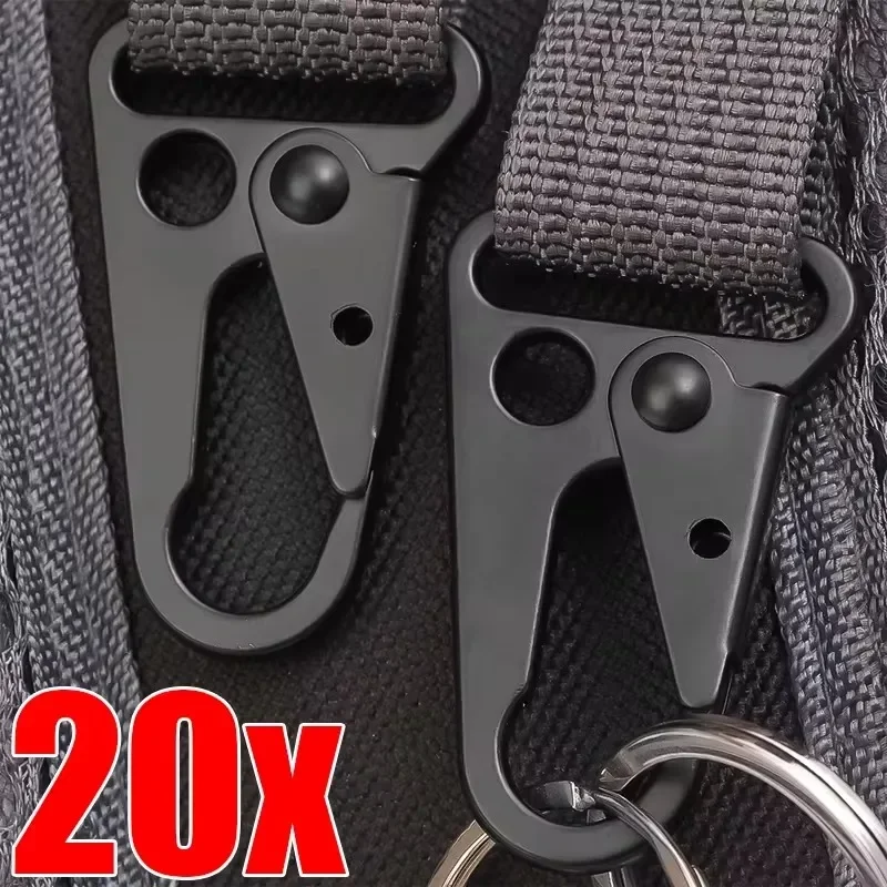 Hawkbill Carabiner Buckle Nylon Webbing Belt Key Chain Bag Hook Multi-functional Buckles Outdoor Tactical Mountaineering Tools