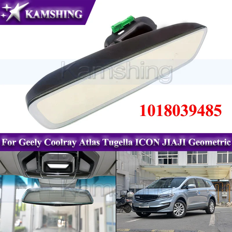 Kamshing 1018039485 Car Interior Mirror For Geely Coolray Atlas Tugella ICON JIAJI Geometric Inside Rear View Mirror