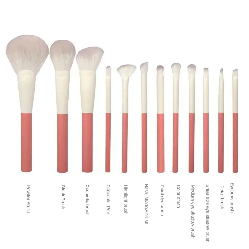 12Pcs Makeup Brush Set Soft Hair Foundation Eyeshadow Loose Powder Beauty Tools for Professional Makeup