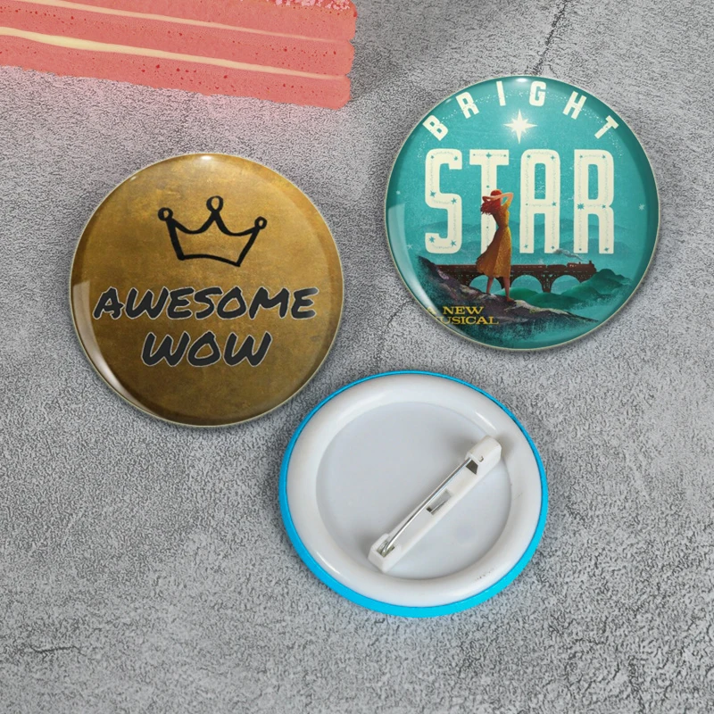 58MM Miranda Cosgrove Hamilton Inspired Handmade Brooch for Clothes Cartoon Badge Backpack Decoration Jewelry Accessories Pins