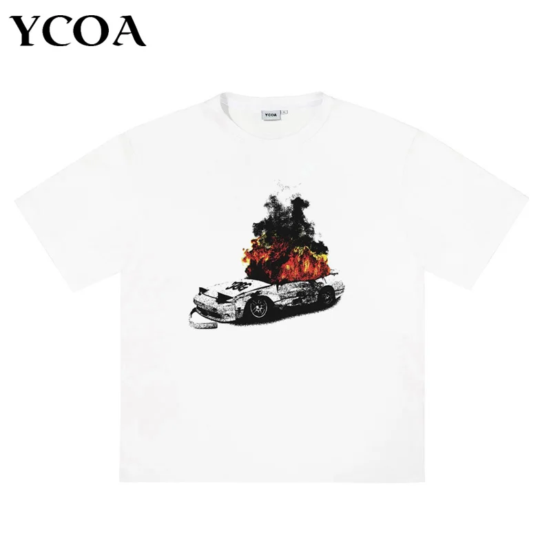 

Men Graphic T-Shirts Oversized Cotton High Quality Vintage Harajuku Fashion Summer Short Sleeve Tops Tee Y2k Streetwear Clothing