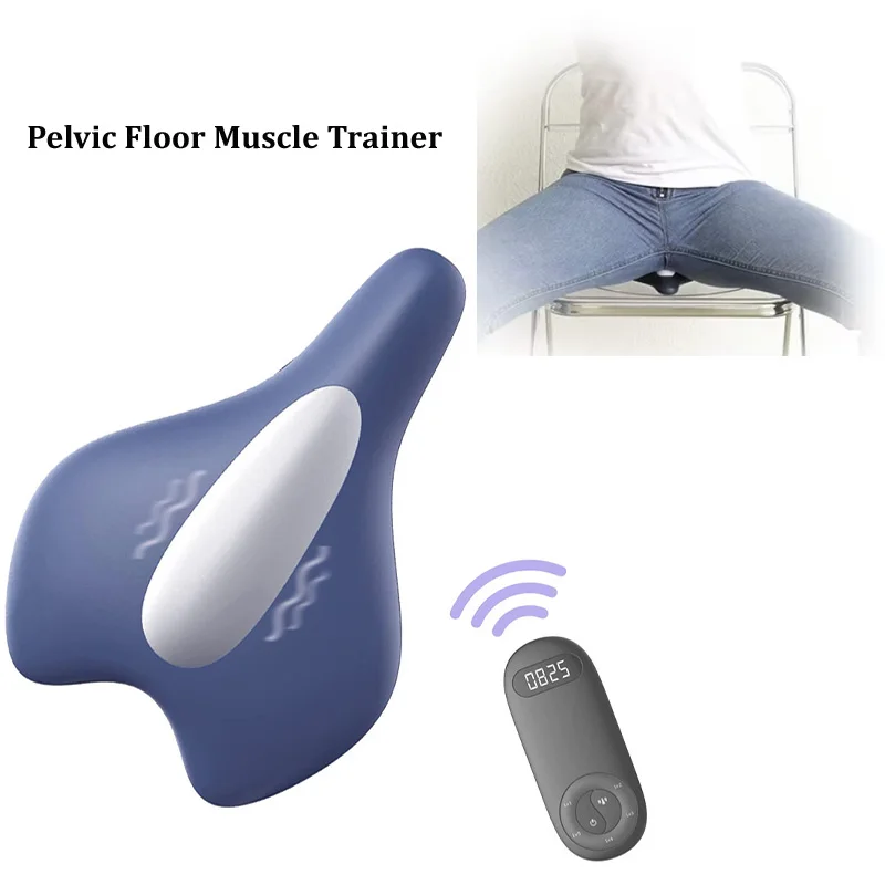 Unisex Pelvic Floor Muscle Tightening Exercise Prostate Pelvic Massager Retract Pelvic Muscle Training Airbag by Vibration Heat