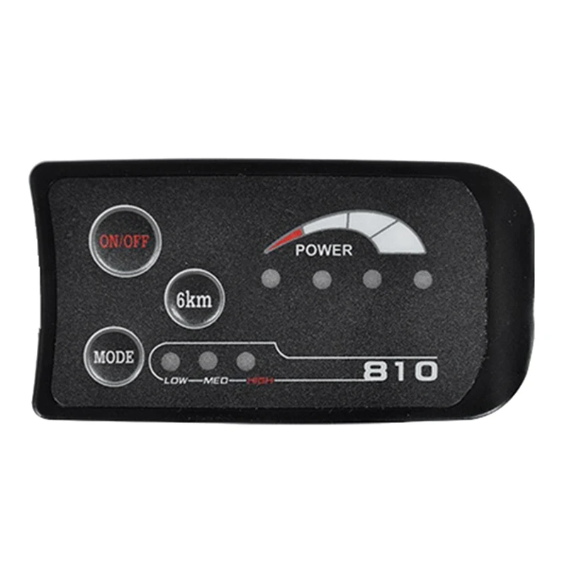 SM 6PIN S810 E-Bike LED Display Meter 36V IP65 UART Protocol For Electric Bicycle Electric Bike Meter Parts