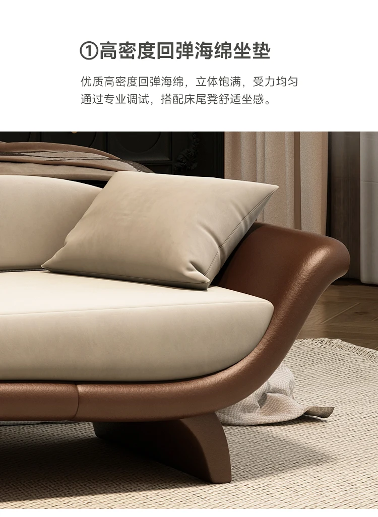 مقعد بجانب السرير قابل للإزالة والغسل من الفلانيل في العصور الوسطى، مقعد بجانب السرير لغرفة النوم، مقعد أريكة أمريكي قديم مع مسند ظهر