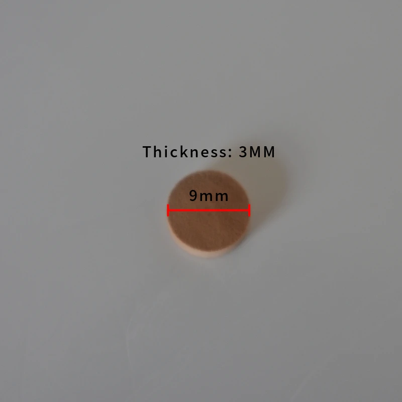 

100pcs Natural Cork Pads 9mm X 3mm for Trumpet Trombone Clarinet Oboe - Musical Instrument Repair Accessory