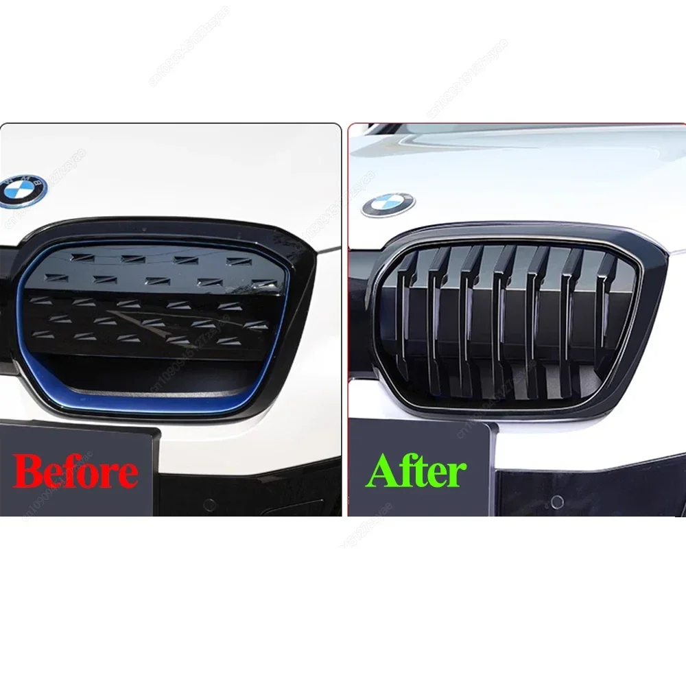

Решетка радиатора (ноздри) M-стиль для BMW G08 iX3 2020-2023, тюнинг-комплект для кузова, гоночные решетки воздухозаборника