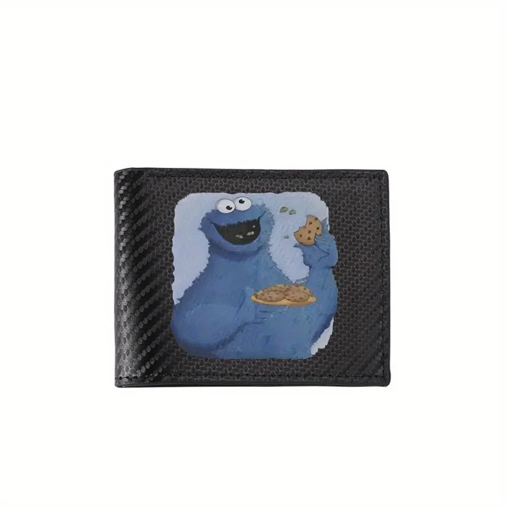 

Cookie Monster едят печенье, мужские кошельки, простые деловые современные стильные печатные подарки для отца, парня, Рождества Lo